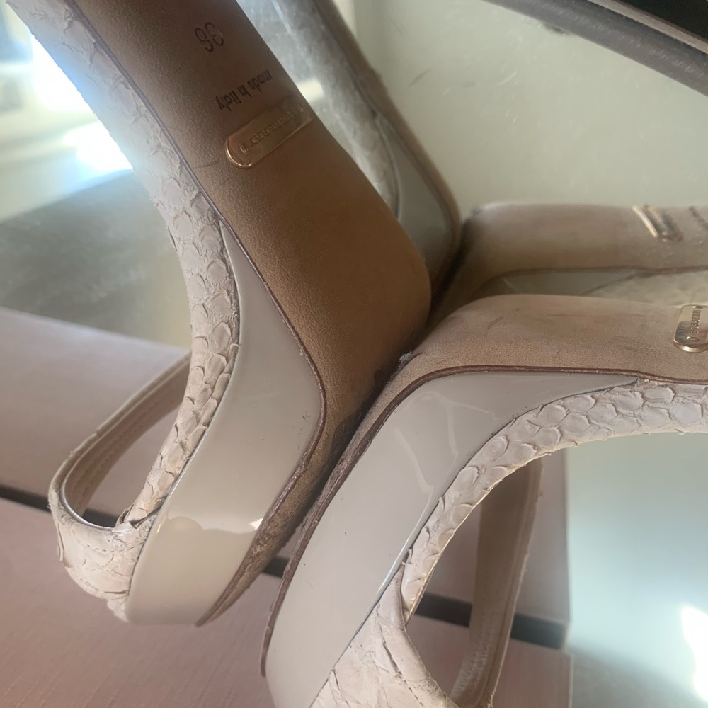 Burberry Python Heels Platforms - image 6